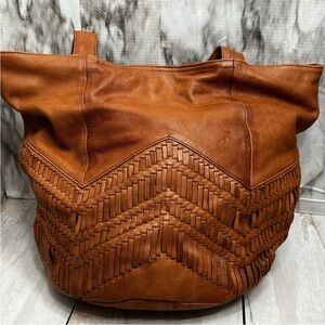 Day & Mood Cow Leather shoulder bag, boho style